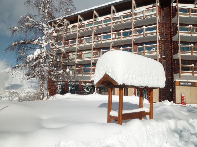 Location au ski Résidence les Charmettes - Les Arcs - Extérieur hiver
