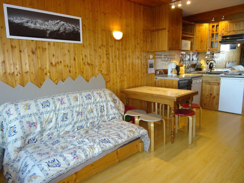 Rent in ski resort Studio sleeping corner 5 people (1597) - Résidence les Lauzières - Les Arcs - Living room
