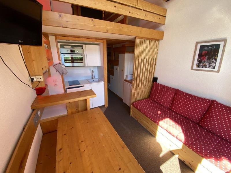 Ski verhuur Studio mezzanine 4 personen (325) - Résidence les Mirantins 3 - Les Arcs - Woonkamer