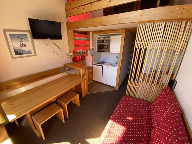 Ski verhuur Studio mezzanine 4 personen (325) - Résidence les Mirantins 3 - Les Arcs - Woonkamer