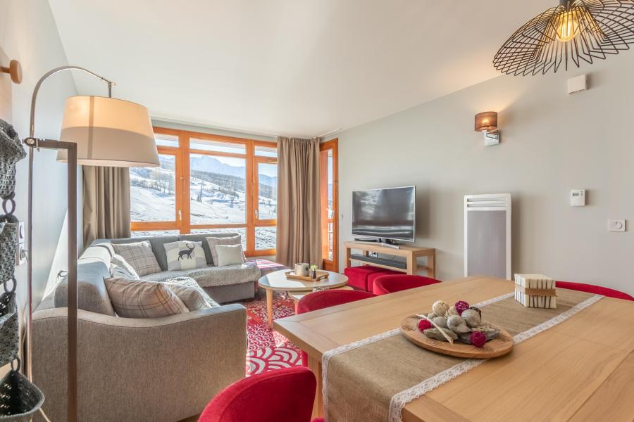 Rent in ski resort 4 room apartment 6 people (717) - Résidence les Monarques - Les Arcs - Living room