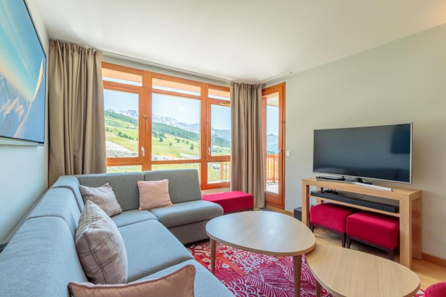 Skiverleih 4-Zimmer-Appartment für 6 Personen (717) - Résidence les Monarques - Les Arcs - Wohnzimmer