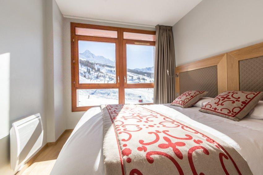 Ski verhuur Appartement 4 kamers 6 personen (301) - Résidence les Monarques - Les Arcs - Kamer