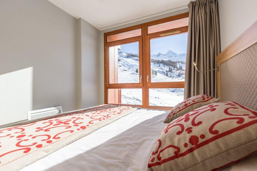 Ski verhuur Appartement 4 kamers 6 personen (301) - Résidence les Monarques - Les Arcs - Kamer