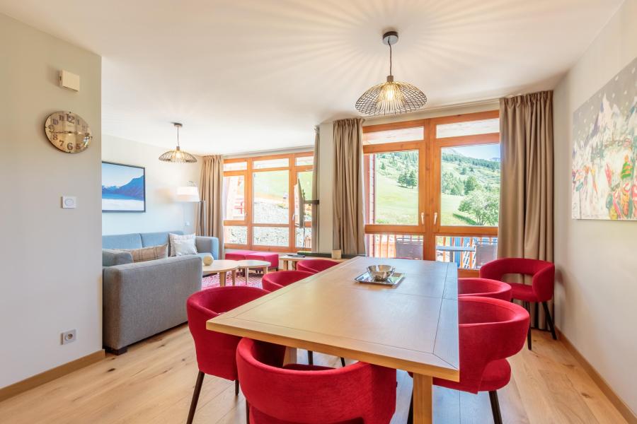 Ski verhuur Appartement 4 kamers 7 personen (912) - Résidence les Monarques - Les Arcs - Woonkamer