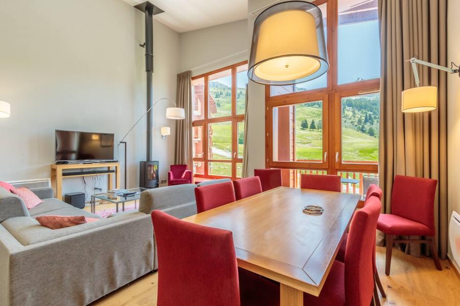 Ski verhuur Appartement 5 kamers 7-9 personen (501) - Résidence les Monarques - Les Arcs - Woonkamer