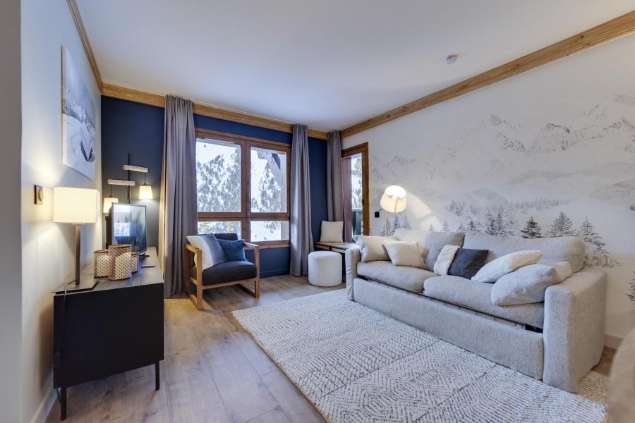 Ski verhuur Appartement 3 kamers 6 personen (369) - Résidence les Sources de Marie - Les Arcs - Woonkamer