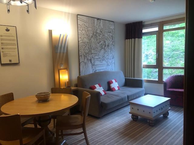 Skiverleih 2-Zimmer-Appartment für 4 Personen (326) - Résidence les Souverains Edenarc - Les Arcs - Sofa
