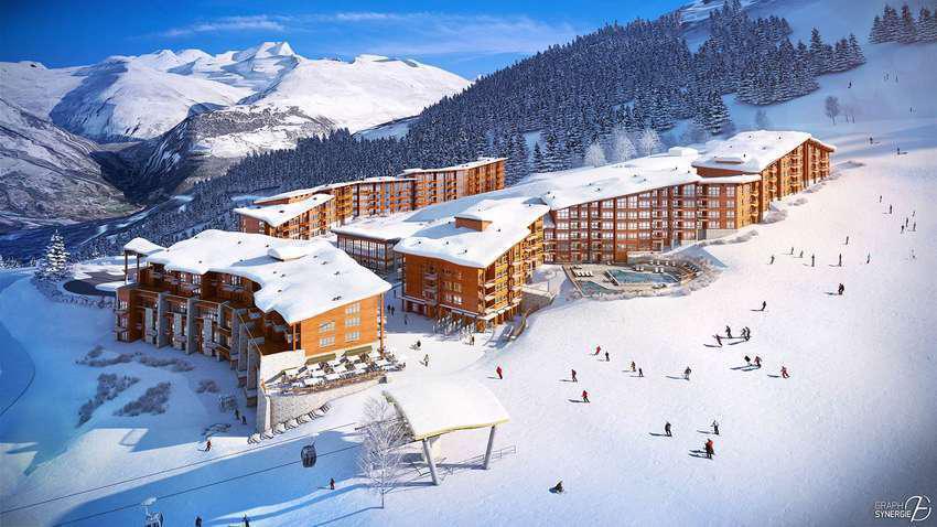 Rent in ski resort Résidence les Souverains Edenarc - Les Arcs - Winter outside
