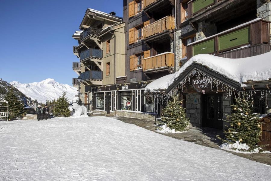 Аренда на лыжном курорте Апартаменты 3 комнат 6 чел. (813) - Résidence Manoir Savoie - Les Arcs - зимой под открытым небом
