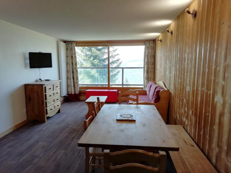 Skiverleih 2-Zimmer-Holzhütte für 7 Personen (3125) - Résidence Pierre Blanche - Les Arcs - Wohnzimmer