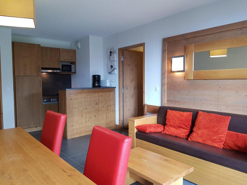 Ski verhuur Appartement 3 kamers bergnis 8 personen (254) - Résidence Roc Belle Face C - Les Arcs - Woonkamer