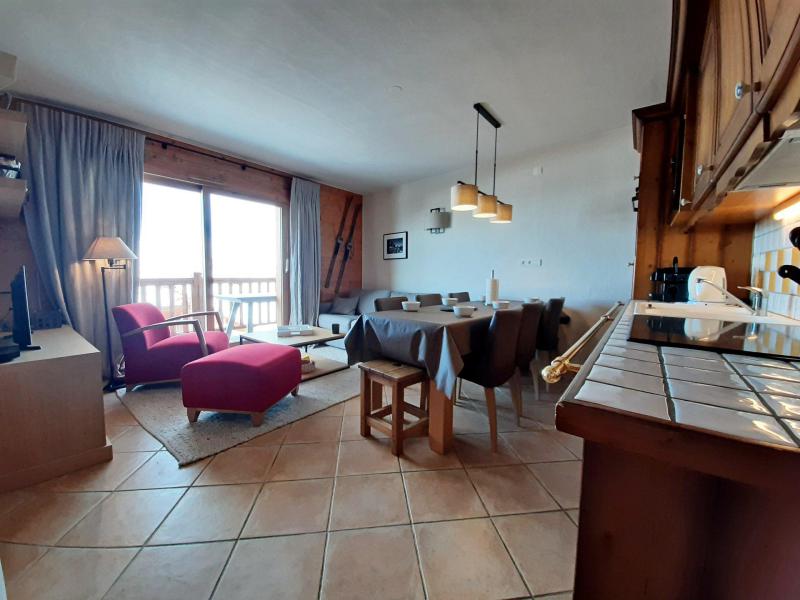 Ski verhuur Appartement 3 kamers 6 personen (C3) - Résidence Saint Bernard - Les Arcs - Woonkamer