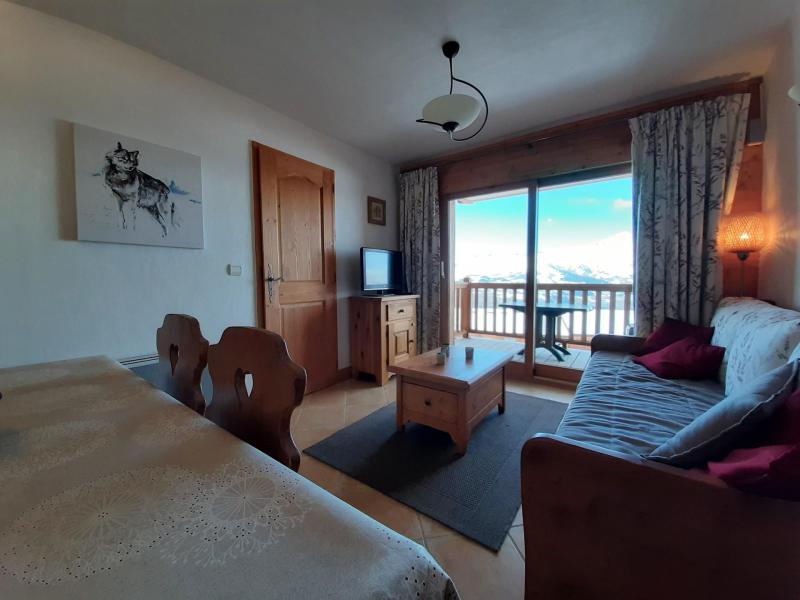 Ski verhuur Appartement 3 kamers 6 personen (C7) - Résidence Saint Bernard - Les Arcs - Woonkamer