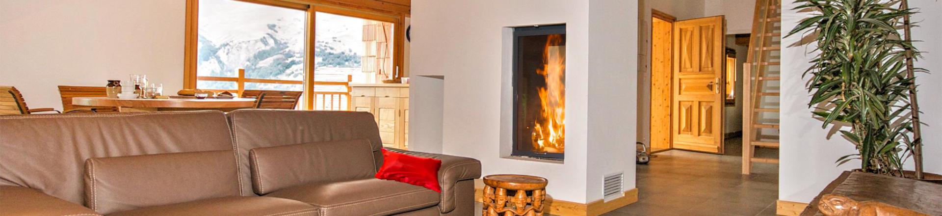 Rent in ski resort Chalet des Arcs CED01 - Les Arcs - Living room