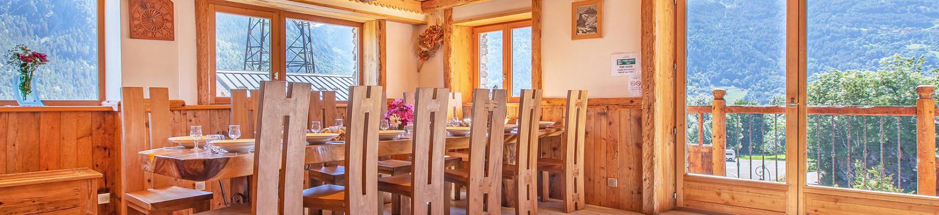 Rent in ski resort Chalet Farmhouse - Les Arcs - Living room