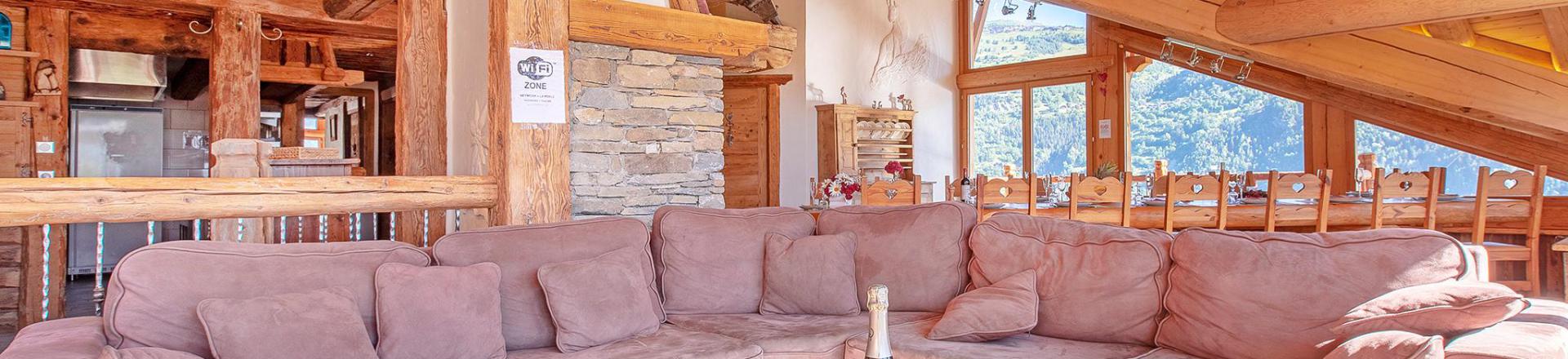 Rent in ski resort Chalet Perle des Neiges - Les Arcs - Living room