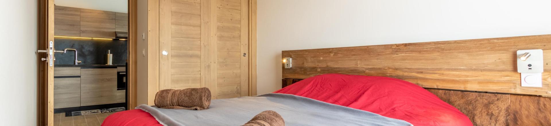 Skiverleih 4-Zimmer-Appartment für 10 Personen (402) - Résidence le Ridge - Les Arcs - Schlafzimmer