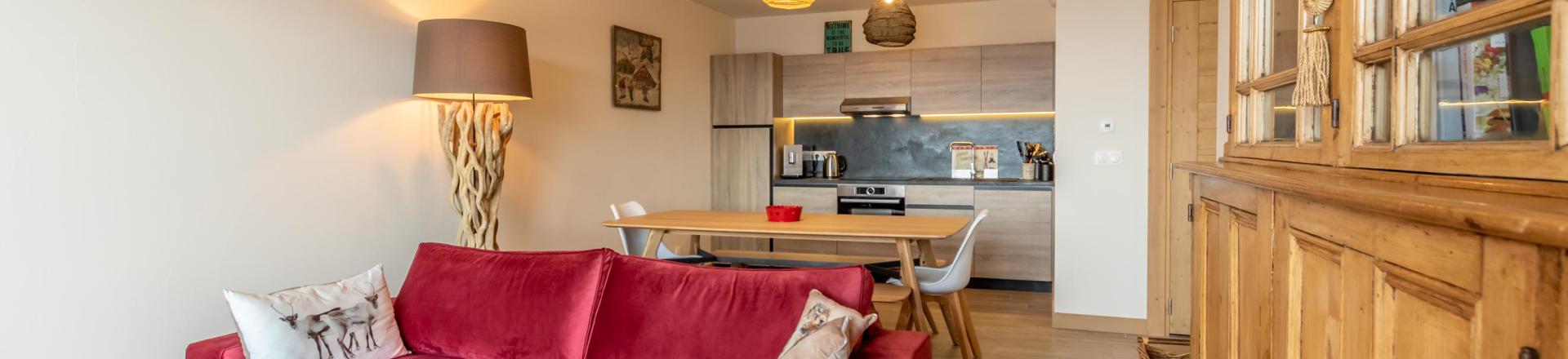 Alquiler al esquí Apartamento cabina 3 piezas para 8 personas (403) - Résidence le Ridge - Les Arcs - Estancia