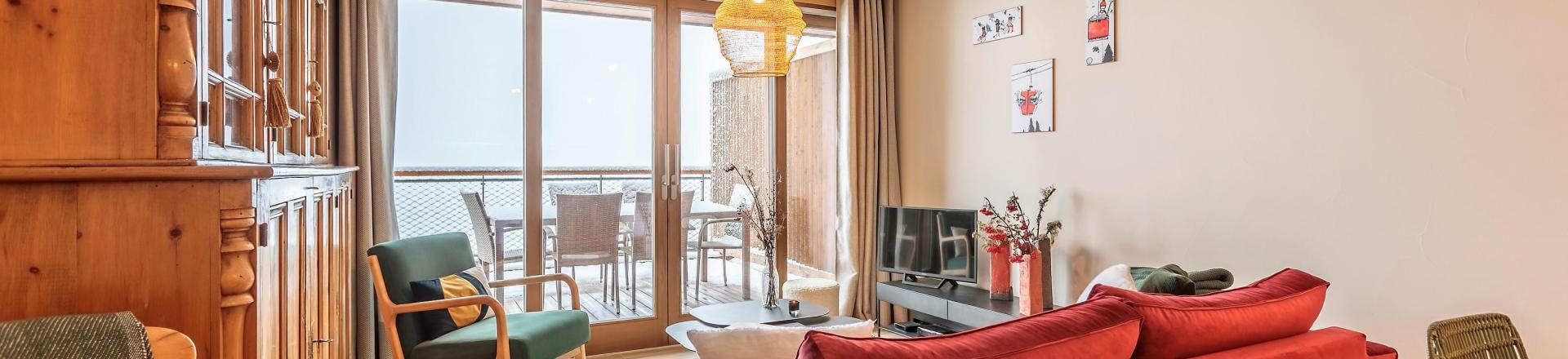 Alquiler al esquí Apartamento cabina 3 piezas para 8 personas (403) - Résidence le Ridge - Les Arcs - Estancia