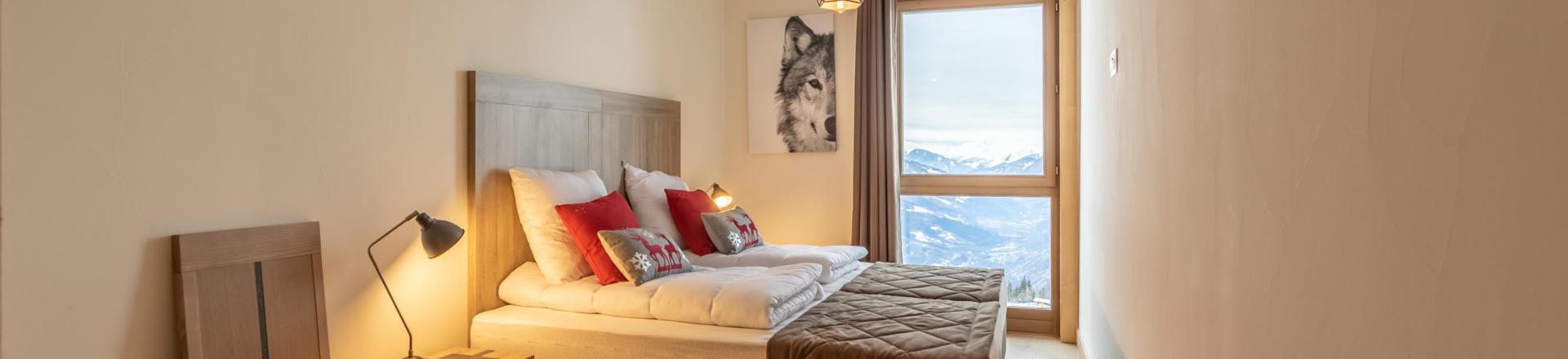 Ski verhuur Appartement 3 kamers 6 personen (504) - Résidence le Ridge - Les Arcs - Kamer