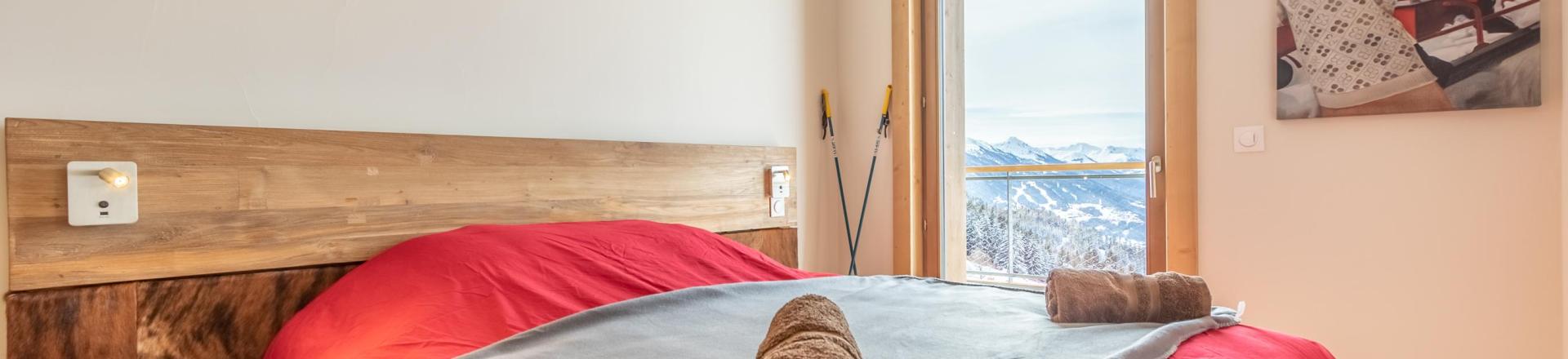 Ski verhuur Appartement 4 kamers 10 personen (402) - Résidence le Ridge - Les Arcs - Kamer