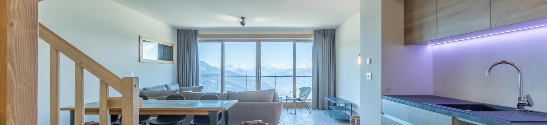 Rent in ski resort Résidence le Ridge - Les Arcs - Living room