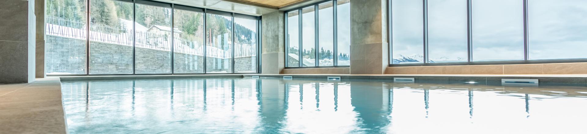 Location au ski Appartement 3 pièces 8 personnes (303) - Résidence le Ridge - Les Arcs - Piscine