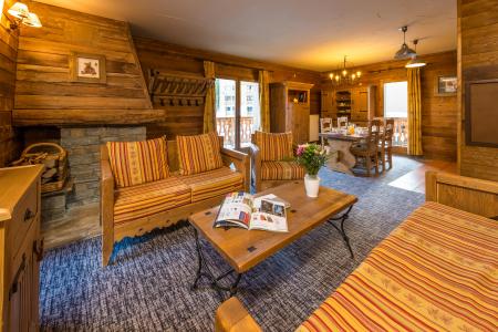 Ski verhuur Appartement 4 kamers 6-8 personen - Chalet de l'Ours - Les Arcs - Woonkamer