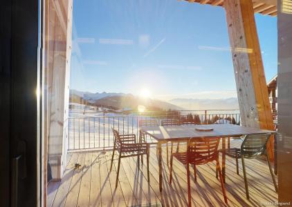 Rent in ski resort 9 room triplex chalet 15 people - Chalet L'Arpoza - Les Arcs - Terrace