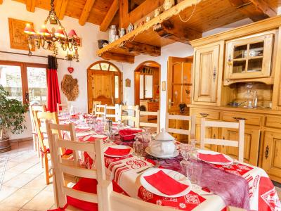 Rent in ski resort Chalet Villaroger - Les Arcs - Dining area