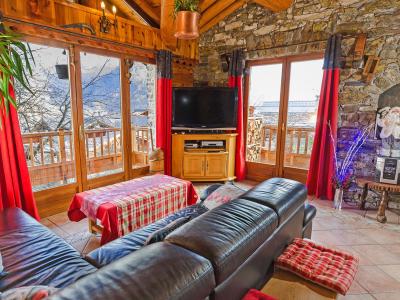 Rent in ski resort Chalet Villaroger - Les Arcs - Living room