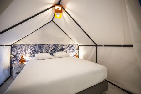 Skiverleih Zimmer für 1-2 Personen (TENTE) - Hôtel Base Camp Lodge - Les Arcs - Doppelbett