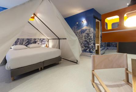 Skiverleih Zimmer für 1-2 Personen (TENTE) - Hôtel Base Camp Lodge - Les Arcs - Doppelbett
