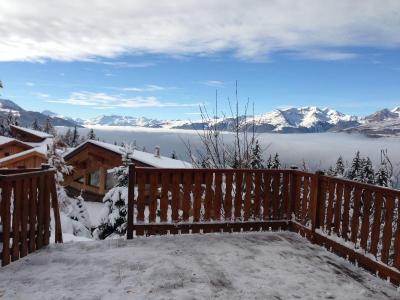 Rent in ski resort 4 room chalet 8 people - Les Chalets de la Croisette - Les Arcs - Winter outside