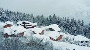 Rent in ski resort Les Chalets de la Croisette - Les Arcs - Winter outside