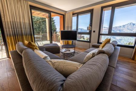 Skiverleih 5 Zimmer Maisonettewohnung für 8 Personen (B10) - Les Cristaux - Les Arcs - Wohnzimmer