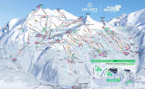 Location au ski Studio 4 personnes (4070) - Résidence Adret - Les Arcs