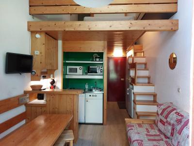 Skiverleih Studio Schlafnische 4 Personen (111) - Résidence Archeboc - Les Arcs - Wohnzimmer