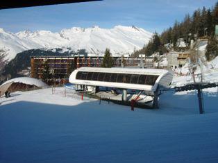 Location au ski Studio 2 personnes (541) - Résidence Cascade - Les Arcs - Extérieur hiver