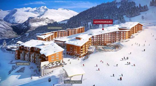 Ski verhuur Résidence des Monarques - Les Arcs - Buiten winter