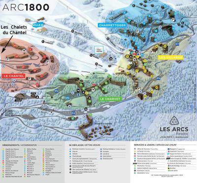 Location au ski Studio 2 personnes (414) - Résidence Grand Arbois - Les Arcs - Plan