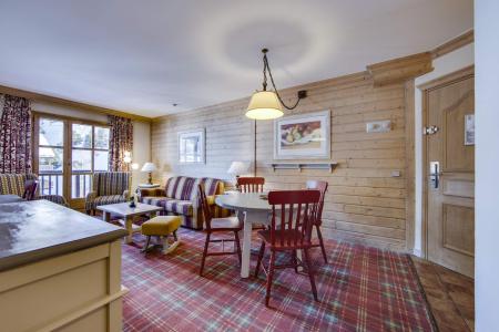 Ski verhuur Appartement 3 kamers 6 personen (528) - Résidence Hameau du Glacier - Les Arcs - Woonkamer