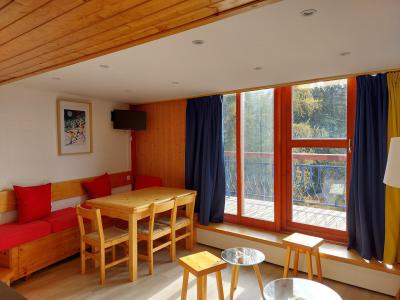 Ski verhuur Appartement 4 kamers 10 personen (416) - Résidence l'Aiguille Grive Bât I - Les Arcs - Woonkamer