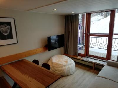 Ski verhuur Appartement 2 kamers 6 personen (325) - Résidence l'Aiguille Grive Bât III - Les Arcs - Woonkamer