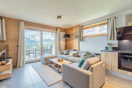 Ski verhuur Appartement 4 kamers 8 personen (B21) - Résidence L'Ecrin - Les Arcs - Woonkamer