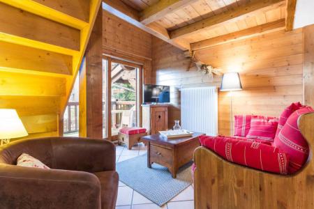 Ski verhuur Appartement duplex 3 kamers 6 personen (21) - Résidence le Chantel - Les Arcs - Woonkamer