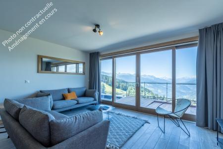 Rent in ski resort 5 room apartment sleeping corner 12 people (301) - Résidence le Ridge - Les Arcs - Living room