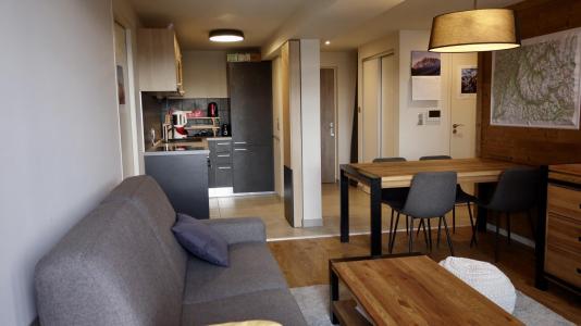 Rent in ski resort 3 room apartment 6 people (318) - Résidence Les Chardons - Les Arcs - Living room