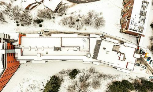 Location au ski Résidence les Chardons - MH - Les Arcs - Extérieur hiver